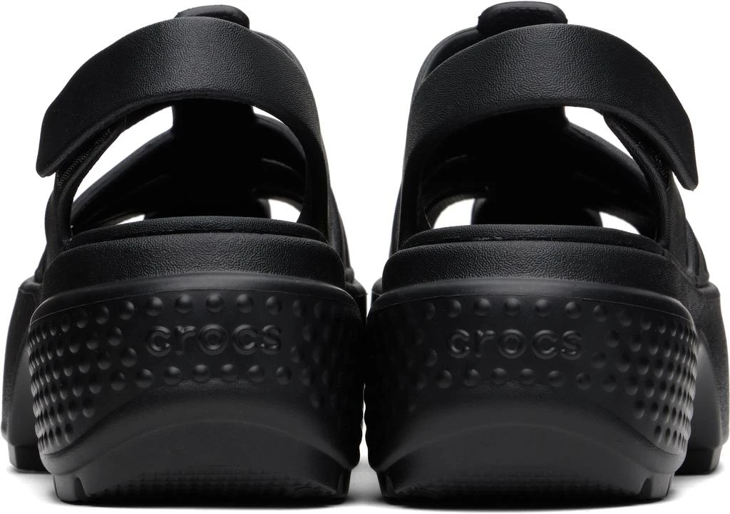 Crocs Black Stomp Fisherman Sandals 2
