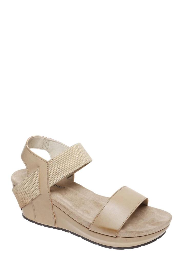 OLEM Chantal Wedge Sandal In Taupe