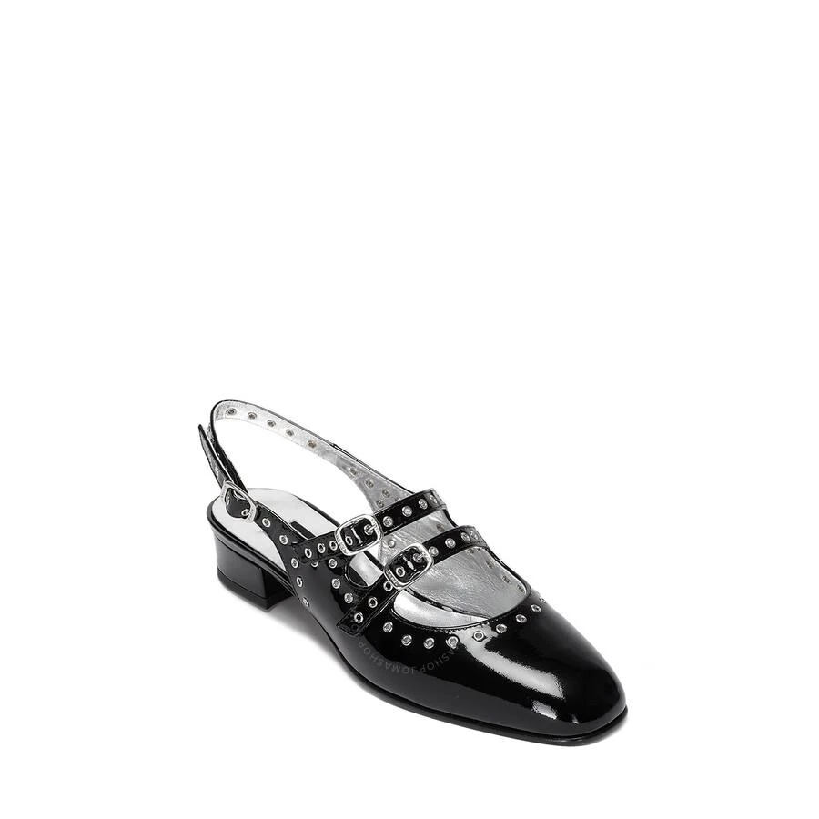 Carel Ladies Black Patent Queen Slingback Mary Janes 2