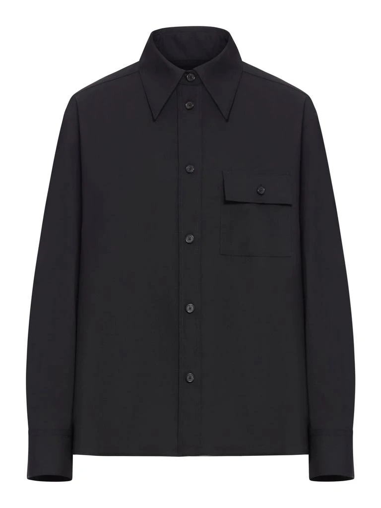 Khaite YATTY SHIRT IN TROPICAL WOOL 1