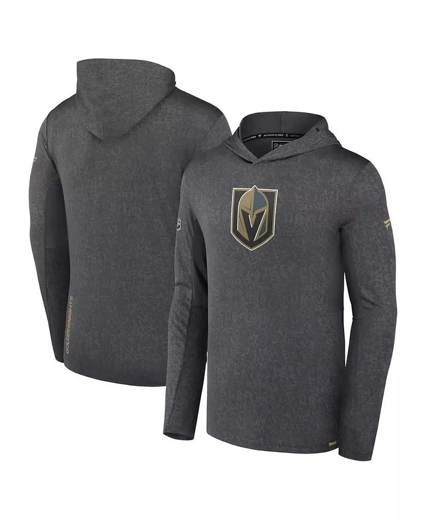 Fanatics Men
s Gray Vegas Golden Knights Authentic Pro Lightweight Pullover Hoodie