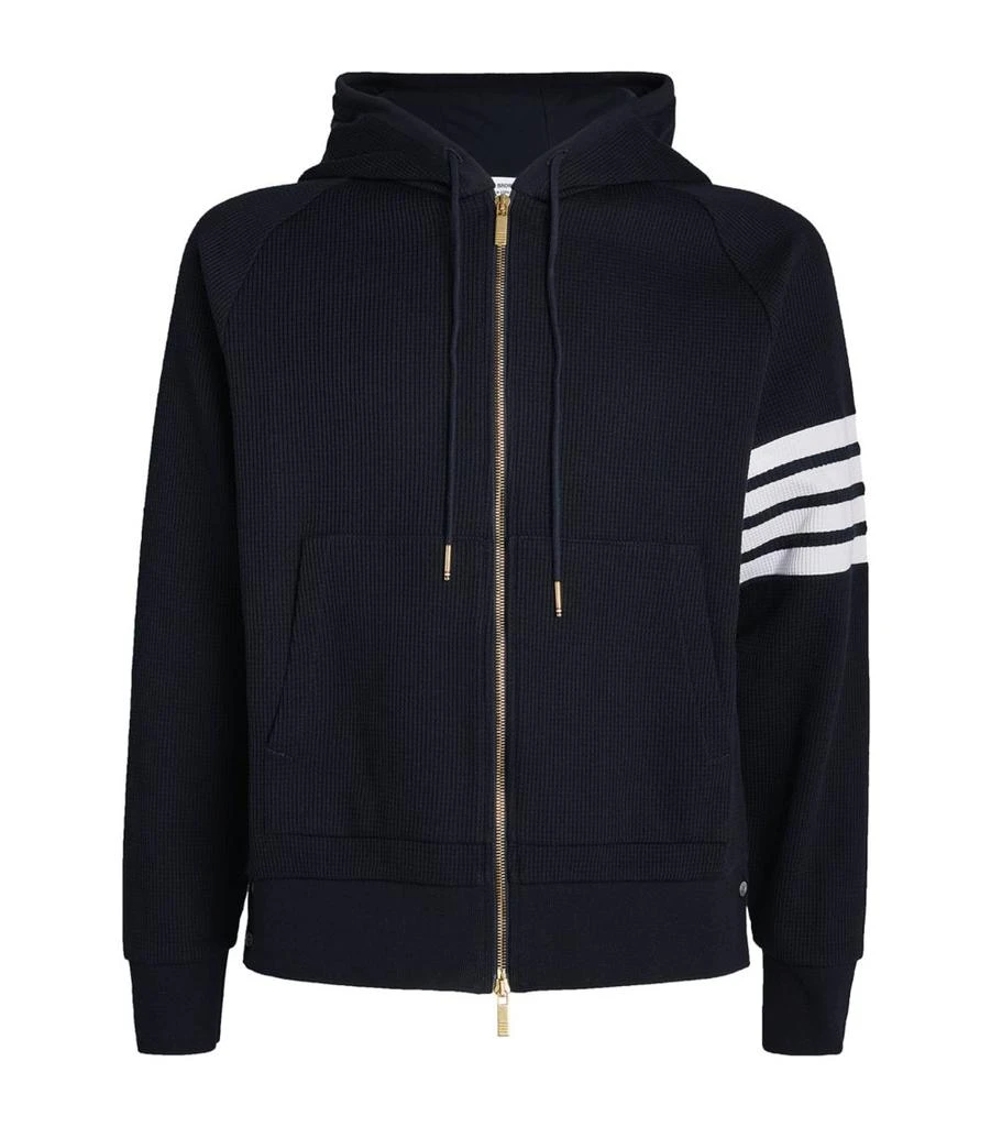 Thom Browne 4-Bar Waffle-Knit Hoodie 1