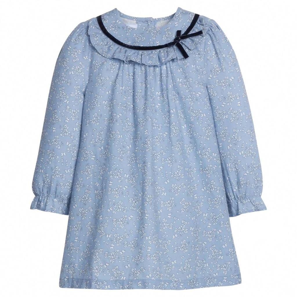 LITTLE ENGLISH Girl
s Amelia Dress In Greystone Floral
