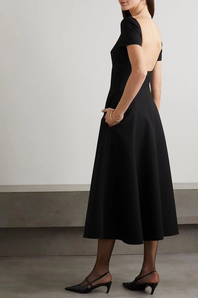 Emilia Wickstead Marielle open-back stretch-crepe midi dress 3