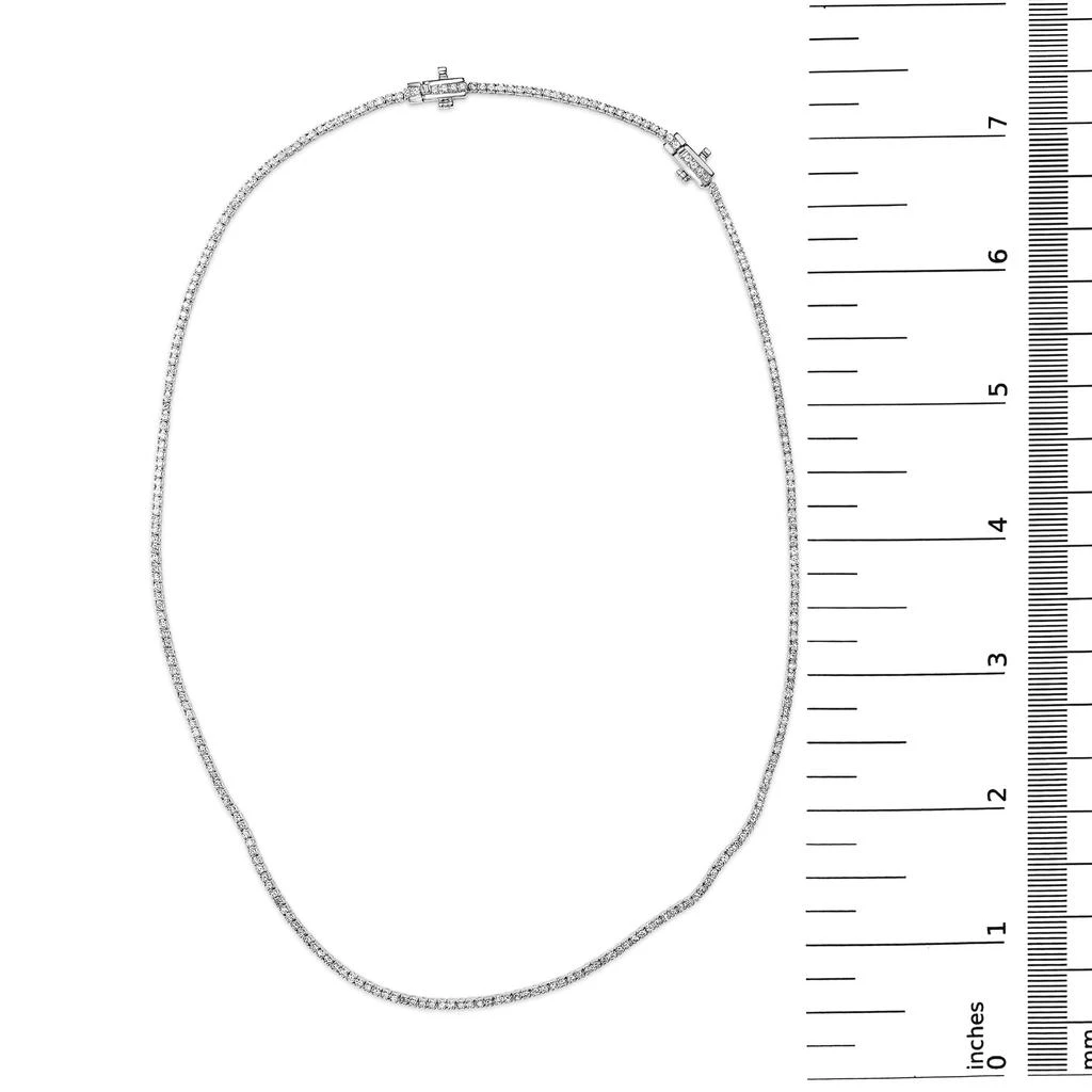 Haus of Brilliance .925 Sterling Silver 3.0 Cttw Lab-Grown Diamond Tennis Necklace 4