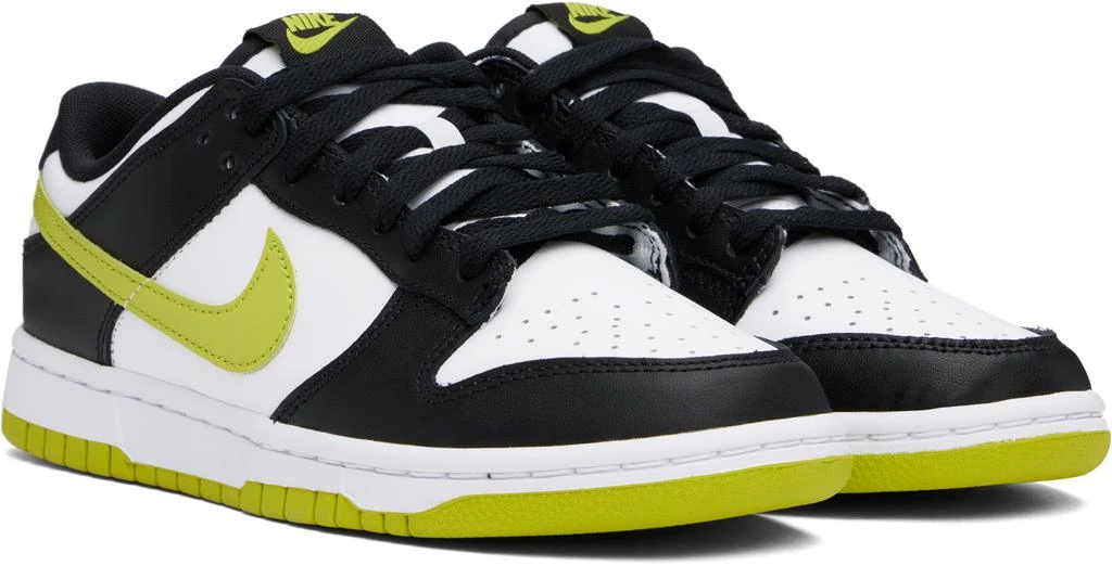 NIKE Green & Black Dunk Low Retro Sneakers 4