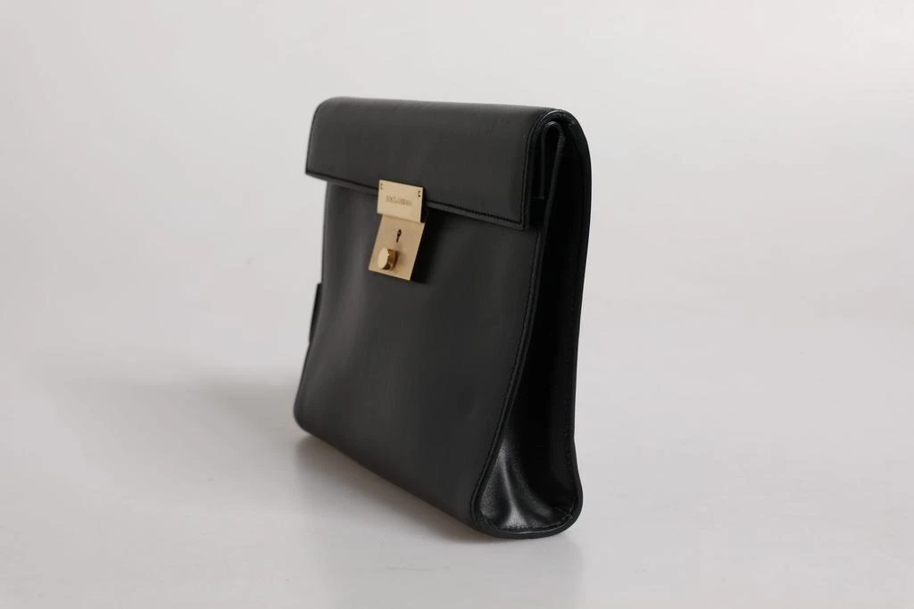Dolce & Gabbana Leather Logo Plaque Document Briefcase Men's Bag 3