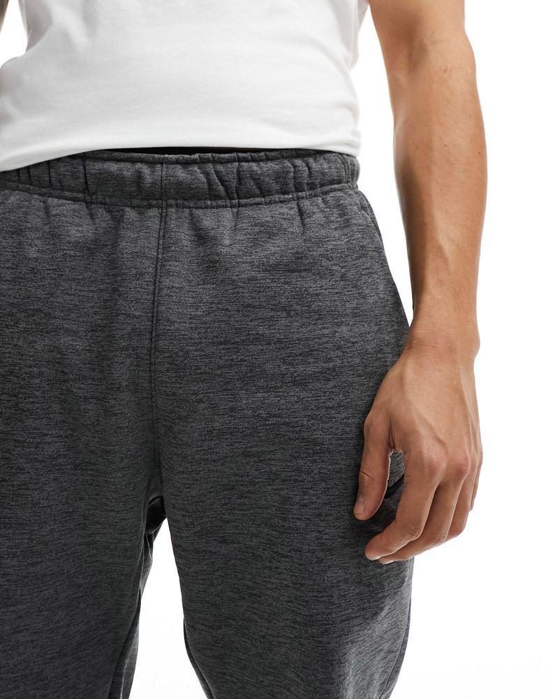 nike training tapered joggers in charcoal