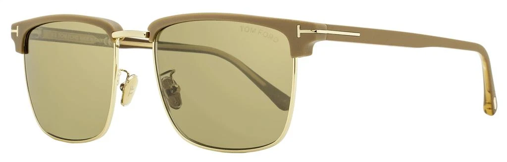 Tom Ford Men's Hudson-02 Sunglasses TF997H 52L Matte Tan/Gold 55mm 1