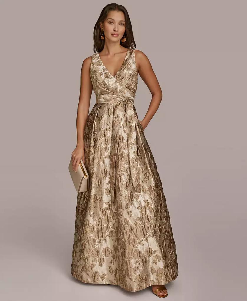 Donna Karan Women's Jewel-Neck Embellished Gown - Free