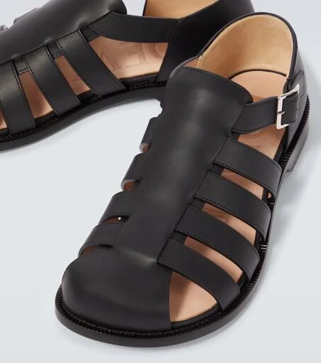 Loewe Campo leather fisherman sandals 3