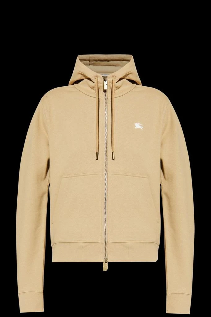 Burberry Burberry Logo Embroidered Zip-Up Jacket from Cettire