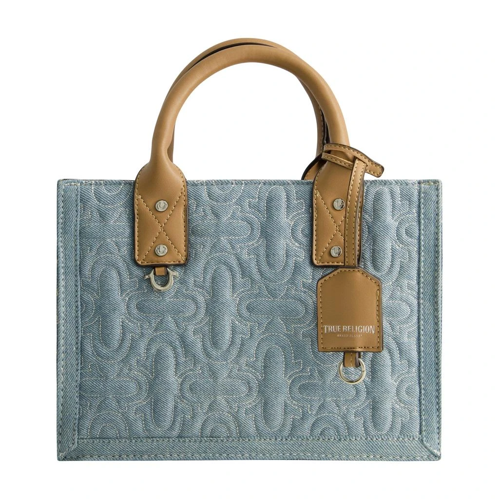 True Religion QUILTED HORSESHOE MODERN TOTE 6