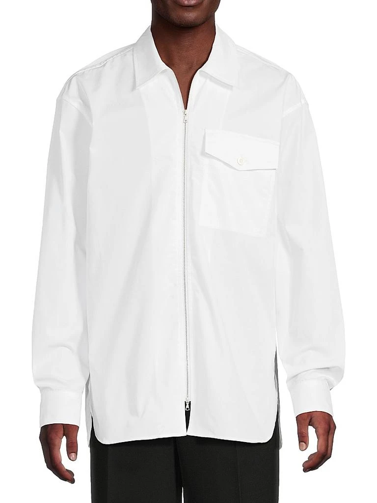 Dries Van Noten Zip-Front Cotton Shirt 3