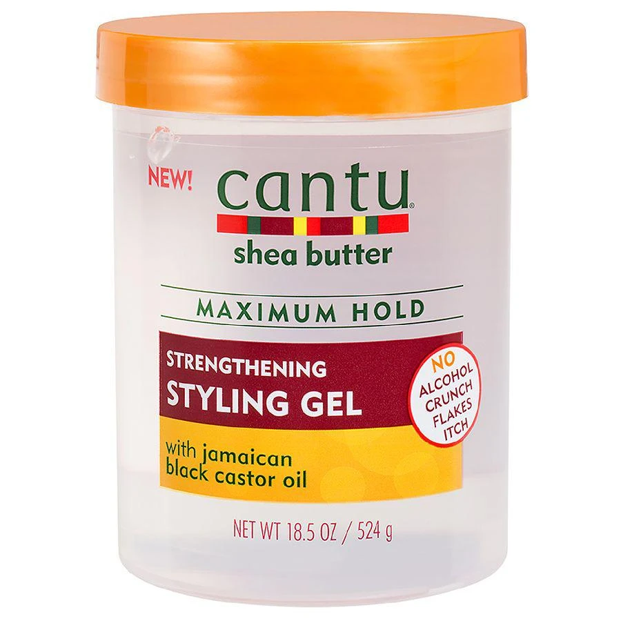 Cantu Shea Butter Maximum Hold Strengthening Styling Gel with Jamaican Black Castor Oil 1