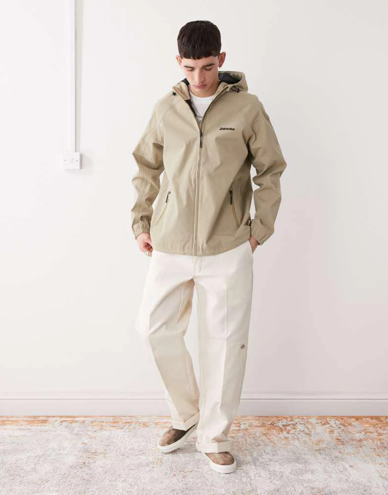 DICKIES Dickies ronan shell windbreaker jacket in light tan 2