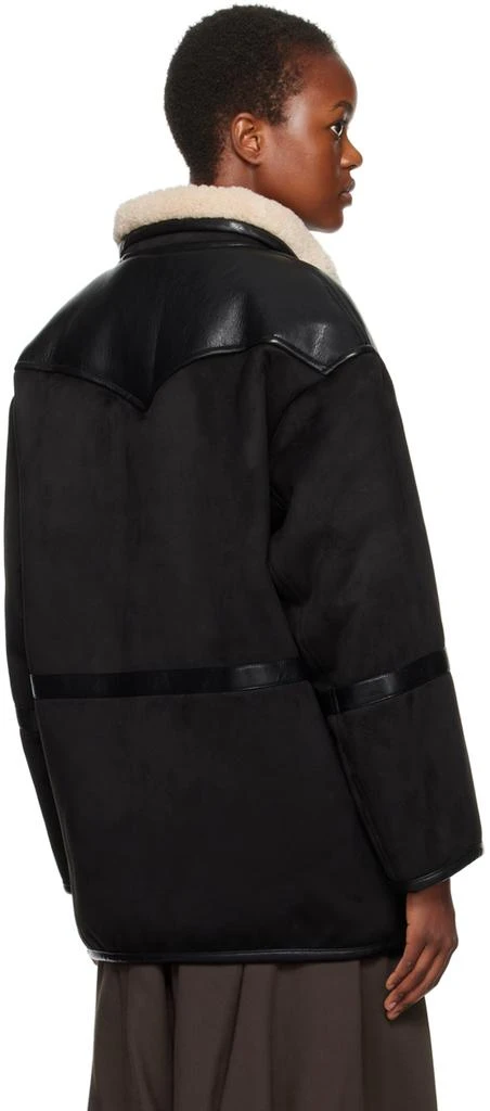 Stand Studio Black Rylee Faux-Shearling Jacket 3