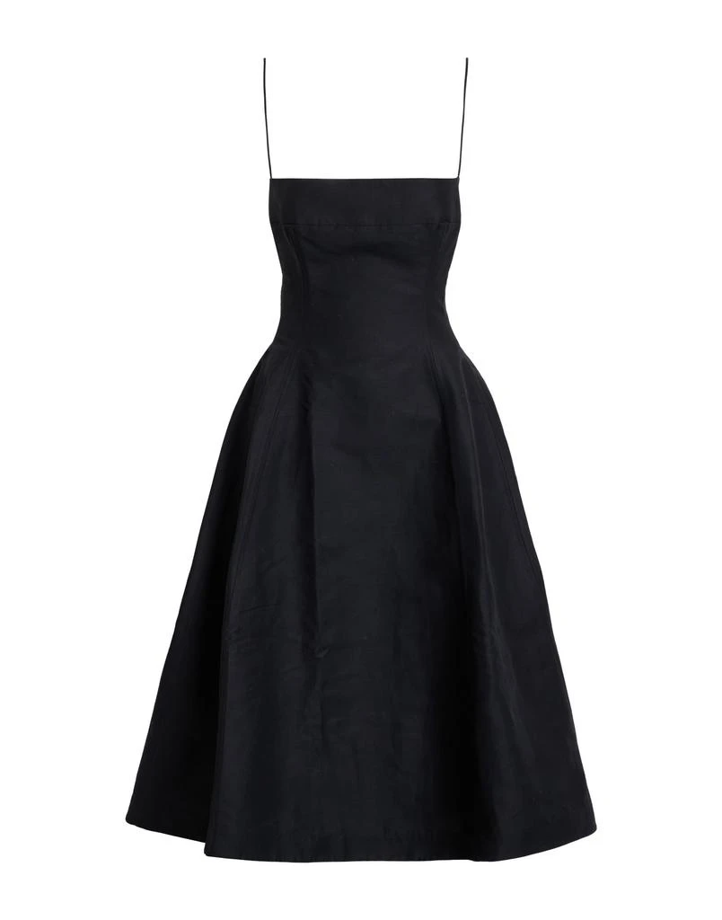 knee length dresses for ladies Marni Embroidered Short Sleeve Midi Dress in Dark Burgundy  Hampden  Clothing