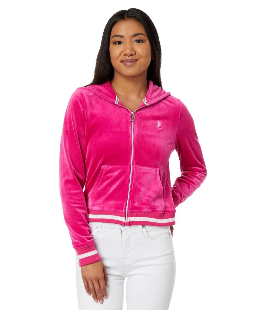 Juicy Couture Heritage Rib Trim Track Pants with Contrast Rib 1