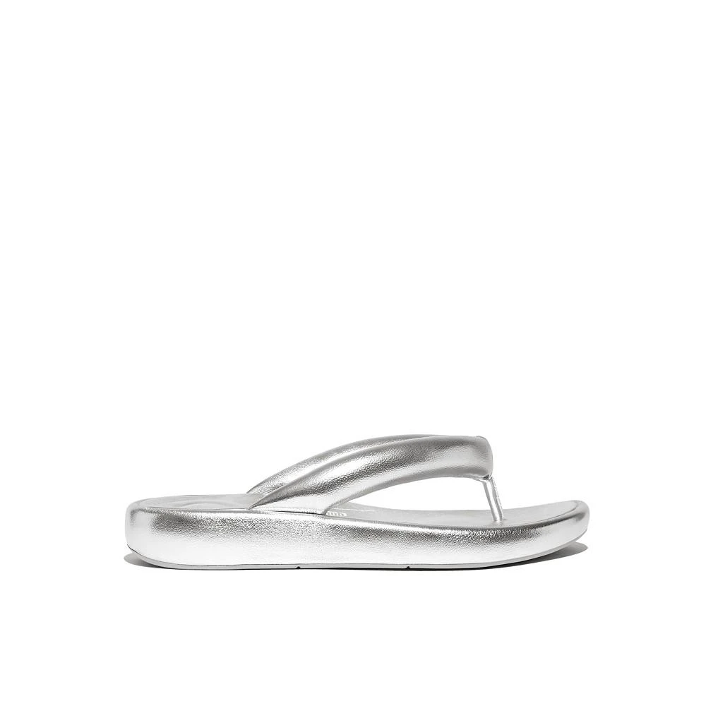 FitFlop Women's Iqushion D-Luxe Padded Metallic-Leather Flip-Flops 2