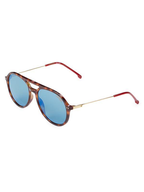 Carrera 53MM Faux Tortoiseshell Aviator Sunglasses