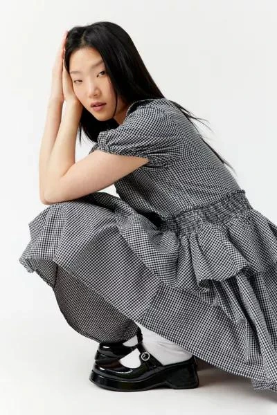 Urban Outfitters UO Claire Ruffled Babydoll Mini Dress 1