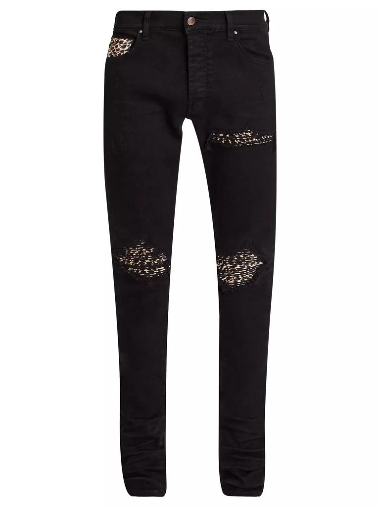 AMIRI Leopard Mx1 Skinny Jeans 1