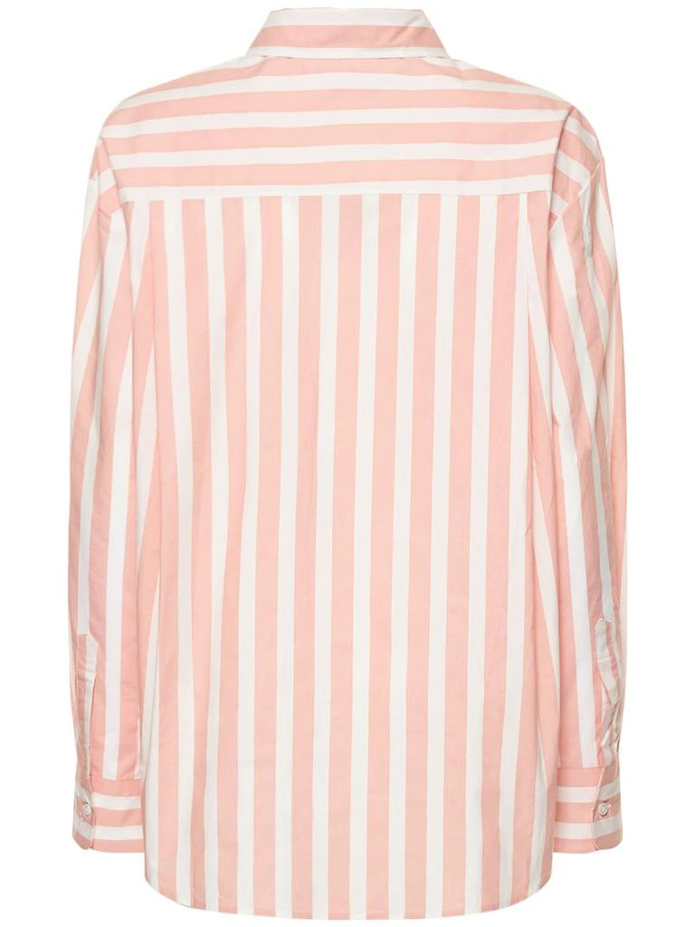 The Frankie Shop Lui Wide Striped Cotton Shirt 4