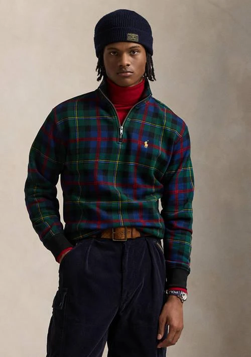 Ralph Lauren Ralph Lauren Plaid Sueded Fleece Pullover 1