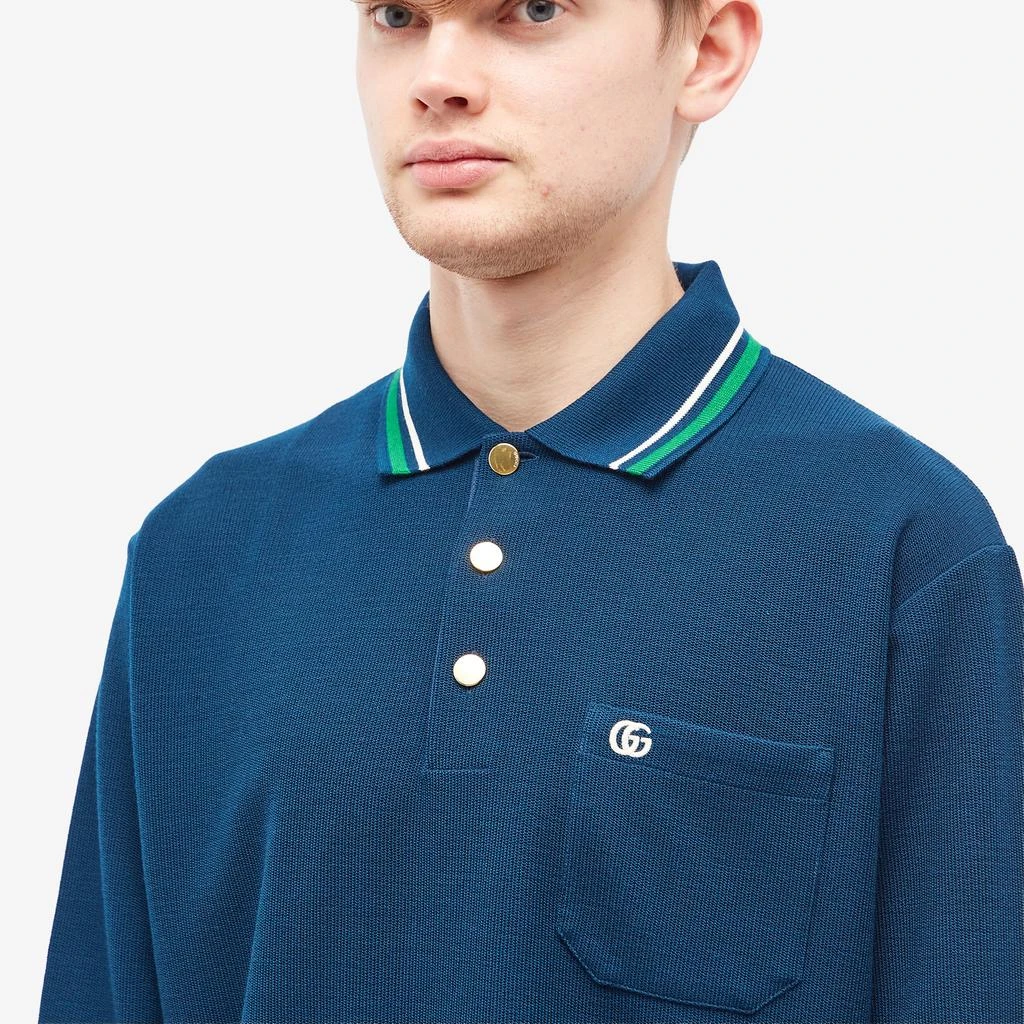 Gucci Gucci Long Sleeve Logo Polo 5