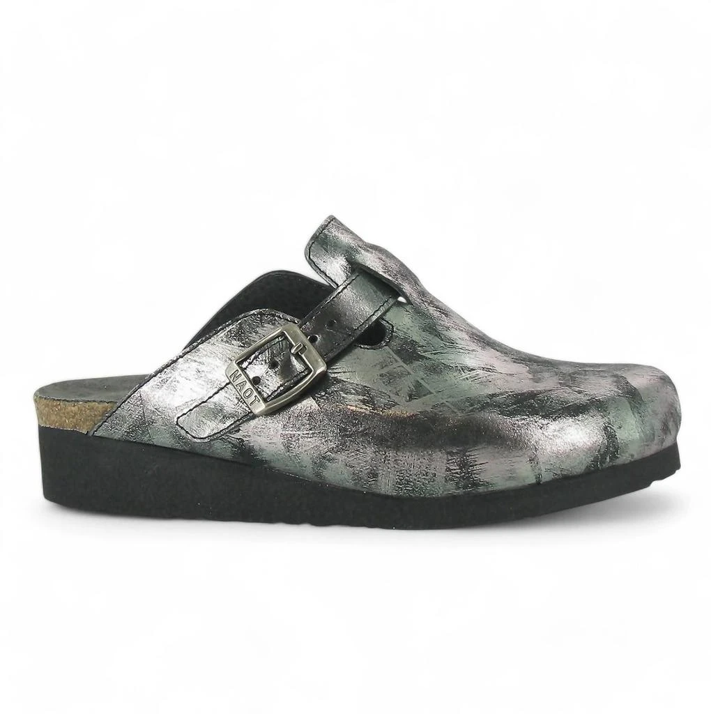Naot Women's Autumn Clog In Metallic Onyx 1