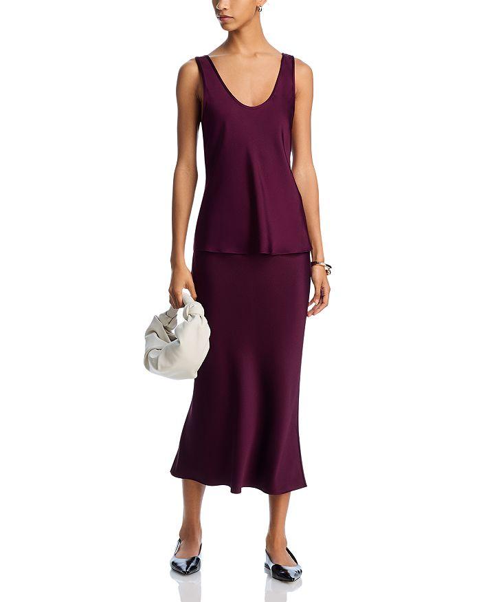 ANINE BING Silk Midi Skirt