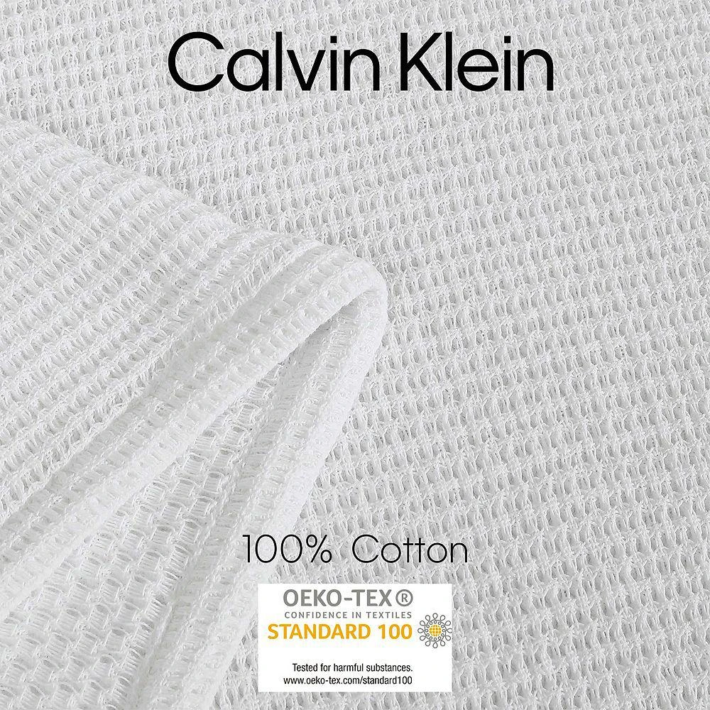 Calvin Klein Honeycomb Cotton Blanket, King 4