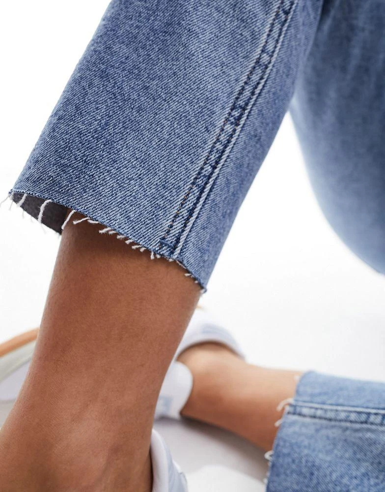 ONLY ONLY Emily high waisted straight leg jeans in light wash 2