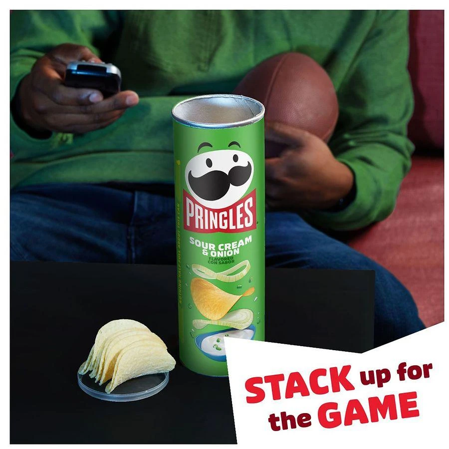 Pringles Potato Crisps Chips Sour Cream and Onion 3