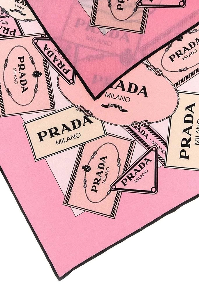Prada Prada Pattern-Printed Twill Scarf 2