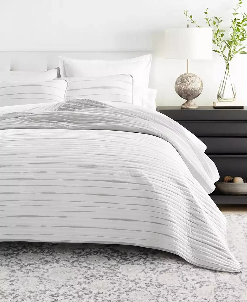 IENJOY HOME Horizon Lines Reversible 2-Pc. Lightweight Quilt Set 5