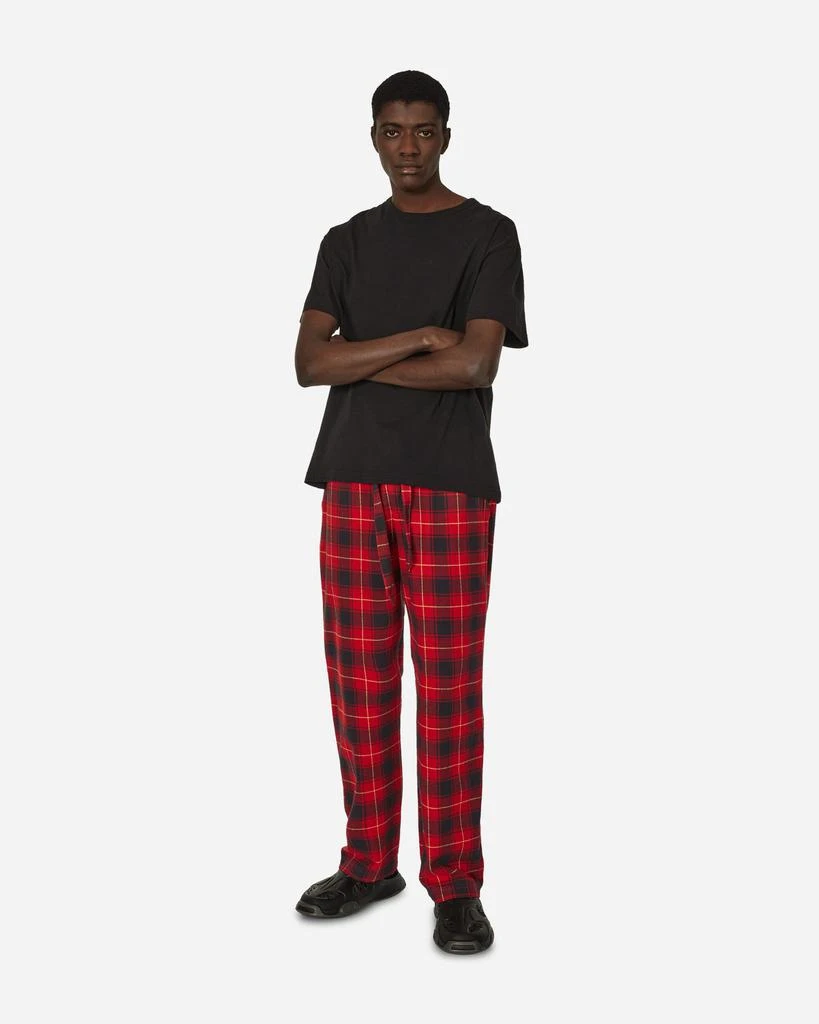 Tekla Flannel Plaid Pijamas Pants Red 4