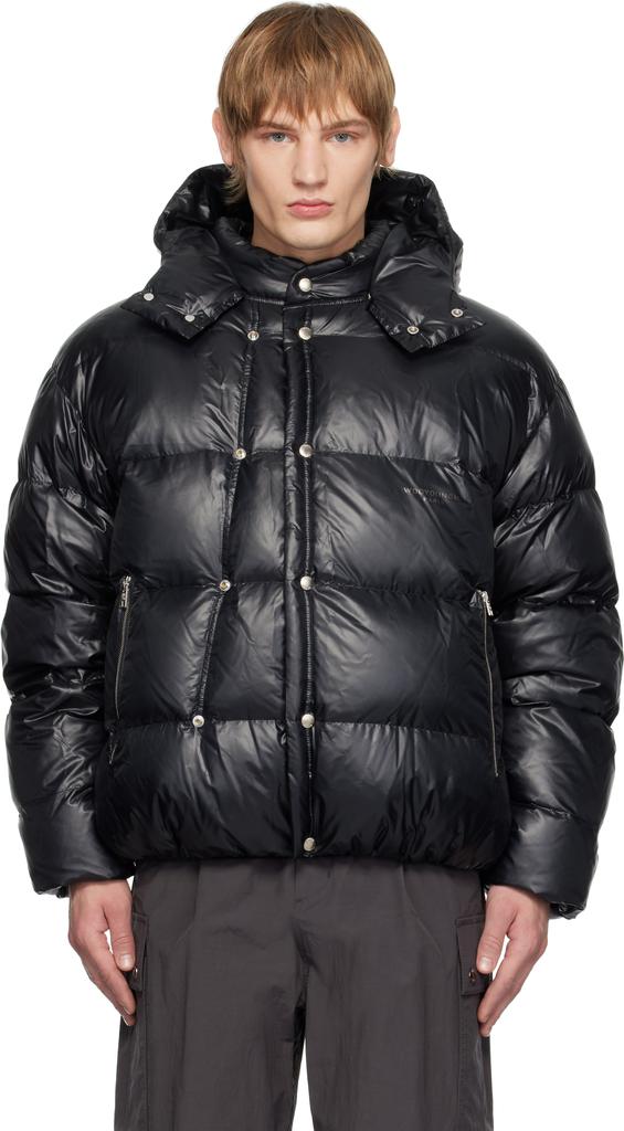 Wooyoungmi Black Hood Goose Down Jacket