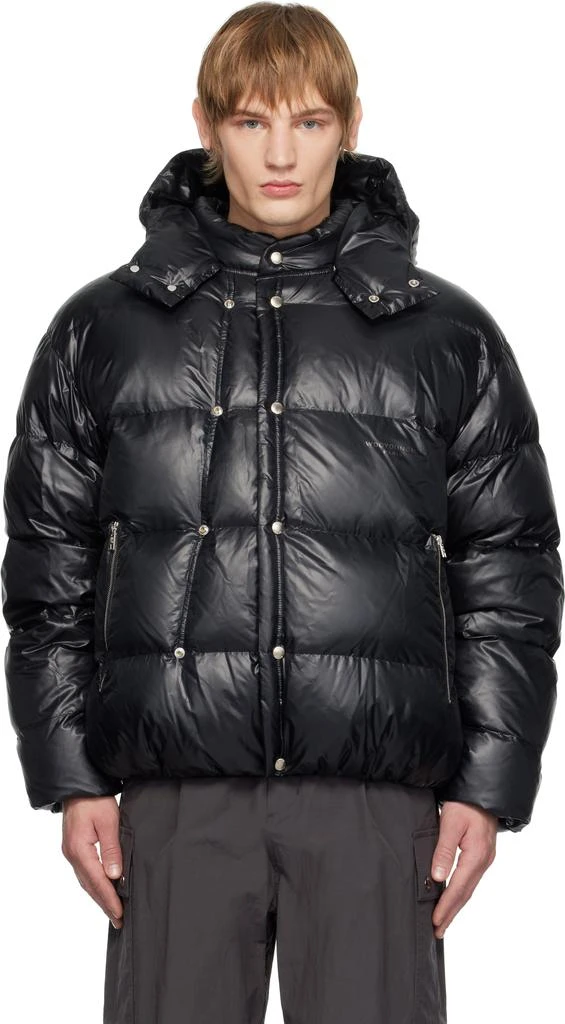 Wooyoungmi Black Hood Goose Down Jacket 1