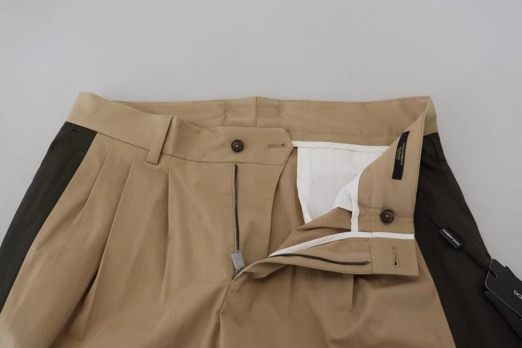 Dolce & Gabbana Dolce & Gabbana Brown Black Cotton Chino  Pants 5