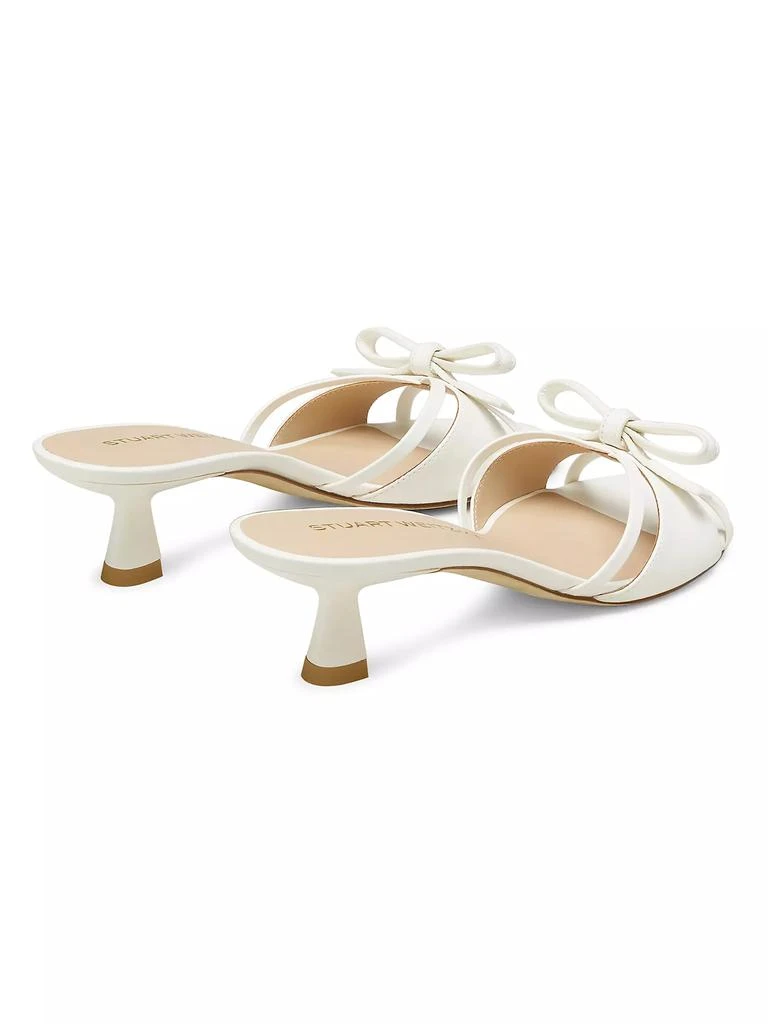 Stuart Weitzman Felicity 50MM Bow-Detailed Leather Sandals 3
