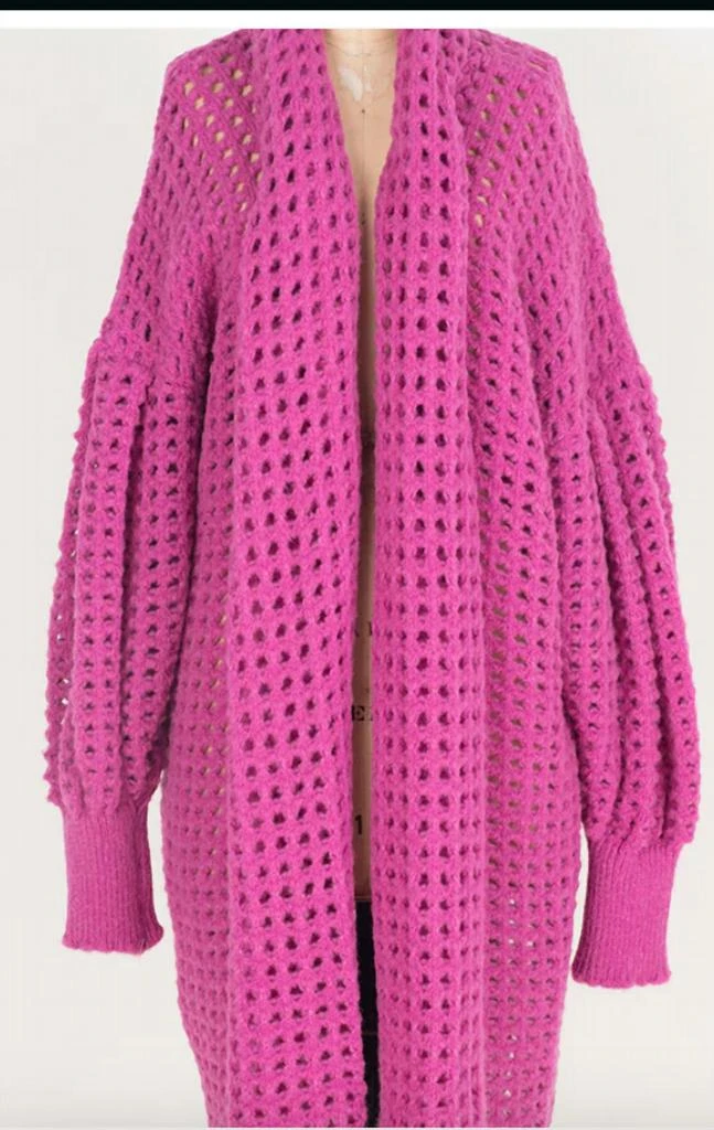 Amano by Lorena Laing Amano By Lorena Laing - Balloon sleeve coatigan 2