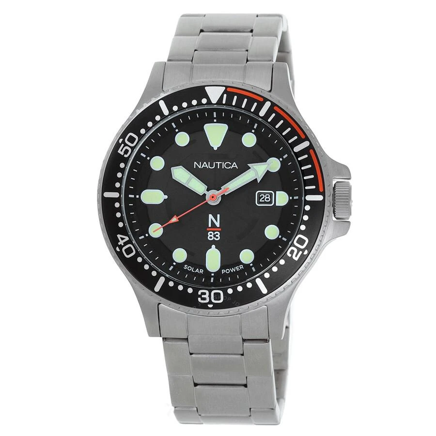 Nautica Cocoa Beach Solar-Powered Black Dial Men's Watch NAPCBS307 1