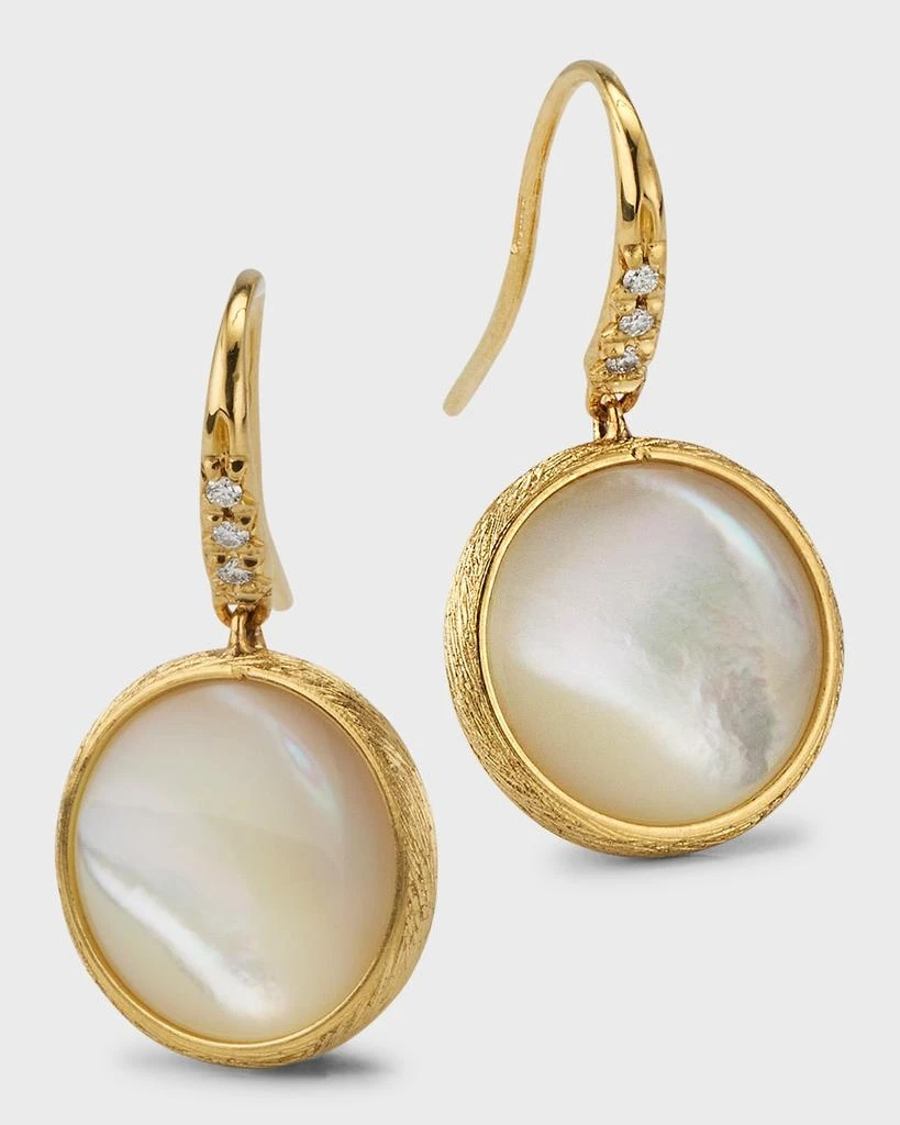 Marco Bicego Jaipur Color Drop Earrings with Diamonds and Mother-of-Pearl 3