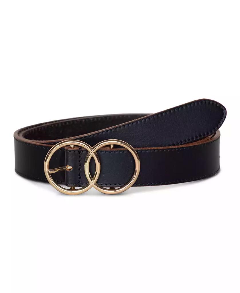 Lucky Brand Women's Double O Ring Leather Pant Belt