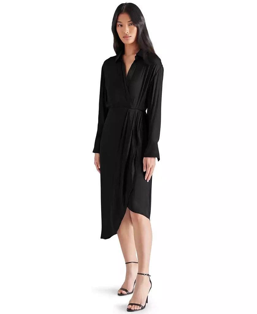 Steve Madden Women's Martina Asymmetrical-Hem Wrap Dress 3