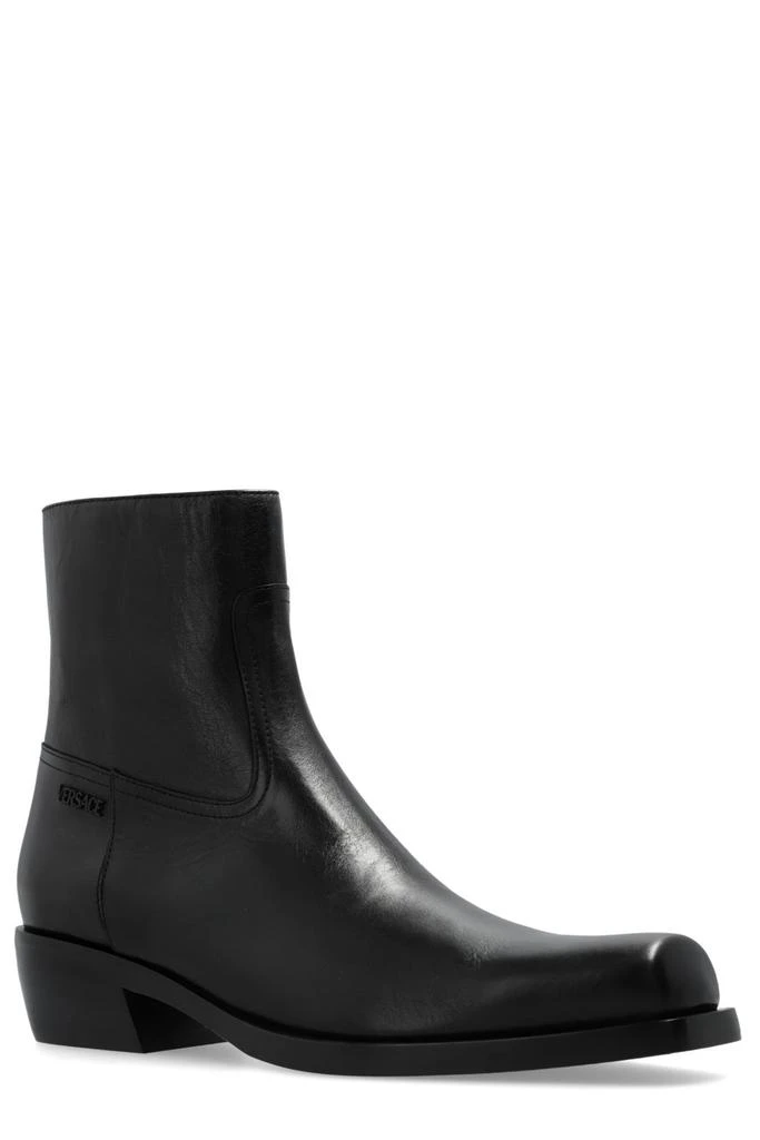 Versace Versace Square-Toe Zipped Boots 2