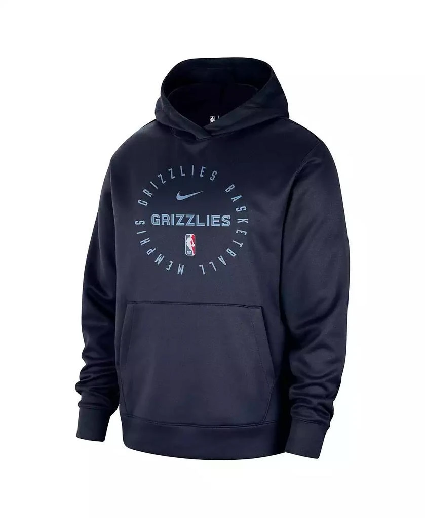 NIKE Men's Navy Memphis Grizzlies 2024/25 Spotlight On-Court Practice Performance Pullover Hoodie 2