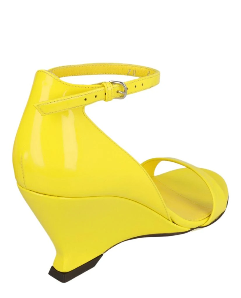 Salvatore Ferragamo Vidette Patent Leather Wedge Sandals 3